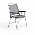 Folding chair with aluminum frame and mesh seating for outdoor use 55 x 50 x 90cm
